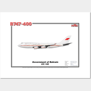 Boeing B747-400 - Government of Bahrain (Art Print) Posters and Art